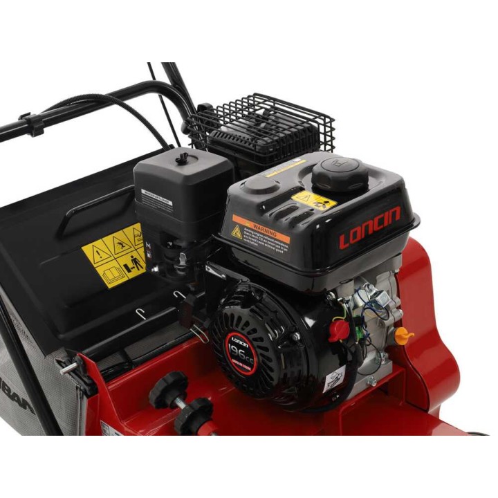 Weibang WB384RC nurmikon ilmaaja, Loncin G200F, 5 HP, 35 cm
