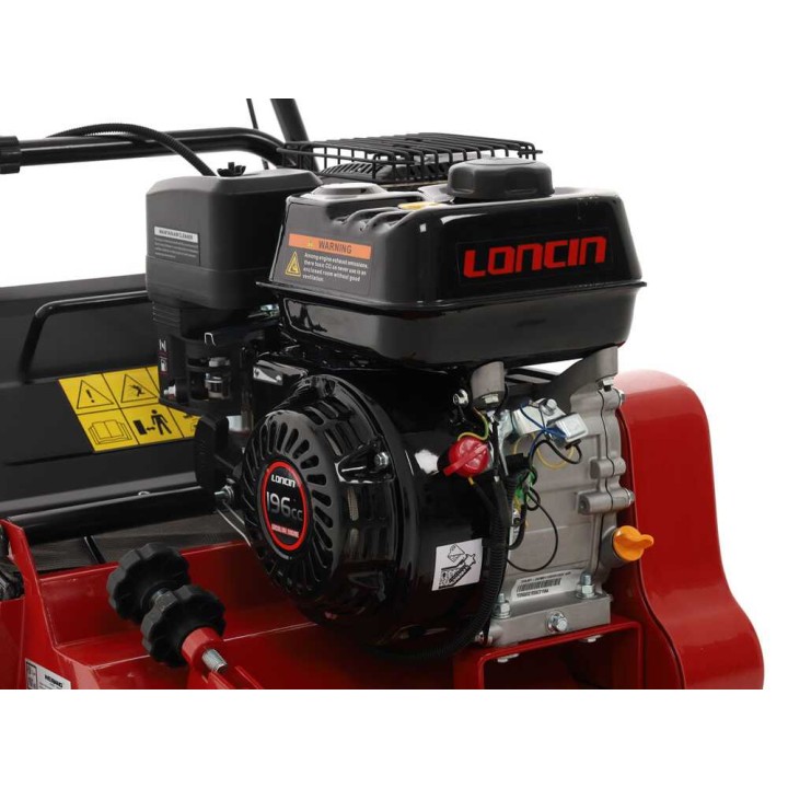 Weibang WB384RC nurmikon ilmaaja, Loncin G200F, 5 HP, 35 cm