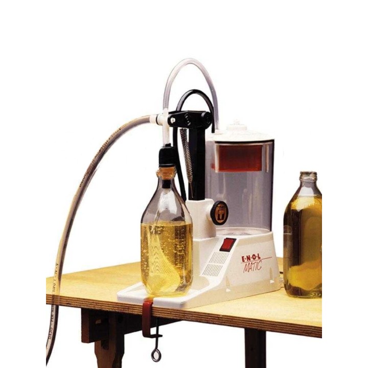 Tenco Enolmatic Olio sähköinen pöytämallinen öljyn pullotuslaite, 150 pulloa/h