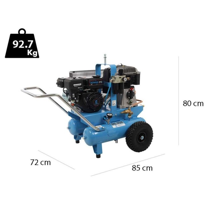 Campagnola MC 658 -moottorikompressorisarja, 7 HP, 2 Tuono Evo -karistinta