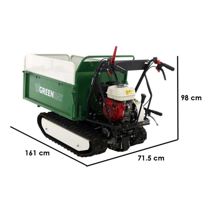 EXPANDER 500 telaketjuvetoinen moottorikärry, Honda GX200, 500 kg