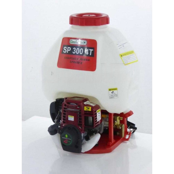 GeoTech SP 300 4T selkämallinen ruiskupumppu, 25 l, 1,5 HP, 4-tahti
