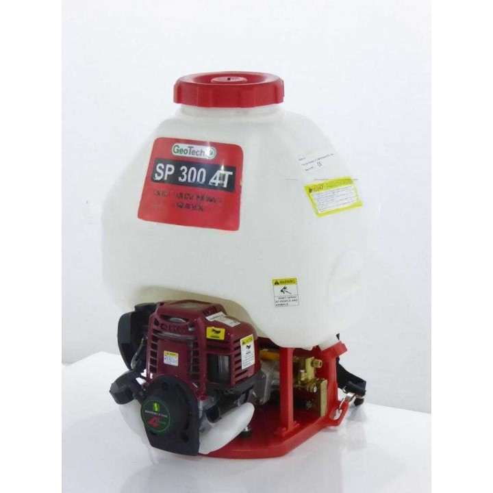 GeoTech SP 300 4T selkämallinen ruiskupumppu, 25 l, 1,5 HP, 4-tahti