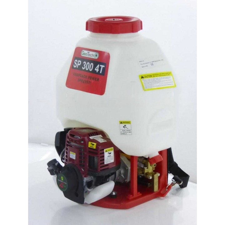GeoTech SP 300 4T selkämallinen ruiskupumppu, 25 l, 1,5 HP, 4-tahti