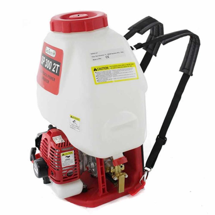 GeoTech SP 300 2T selässä kannettava ruiskupumppu 25 l 2 tahtinen