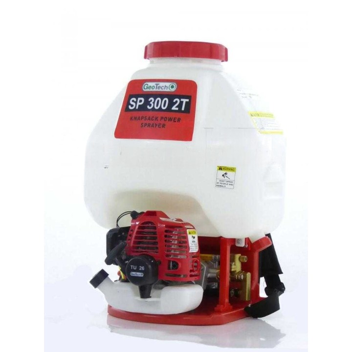 GeoTech SP 300 2T selässä kannettava ruiskupumppu, 25 l, 2-tahtinen