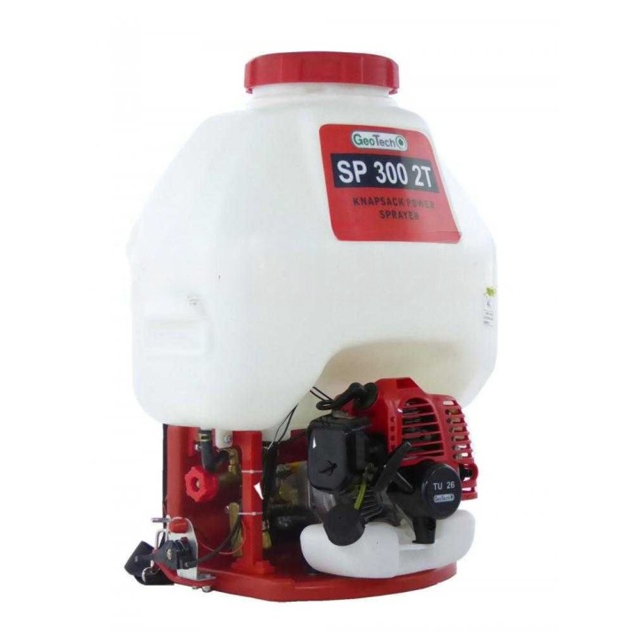 GeoTech SP 300 2T selässä kannettava ruiskupumppu, 25 l, 2-tahtinen
