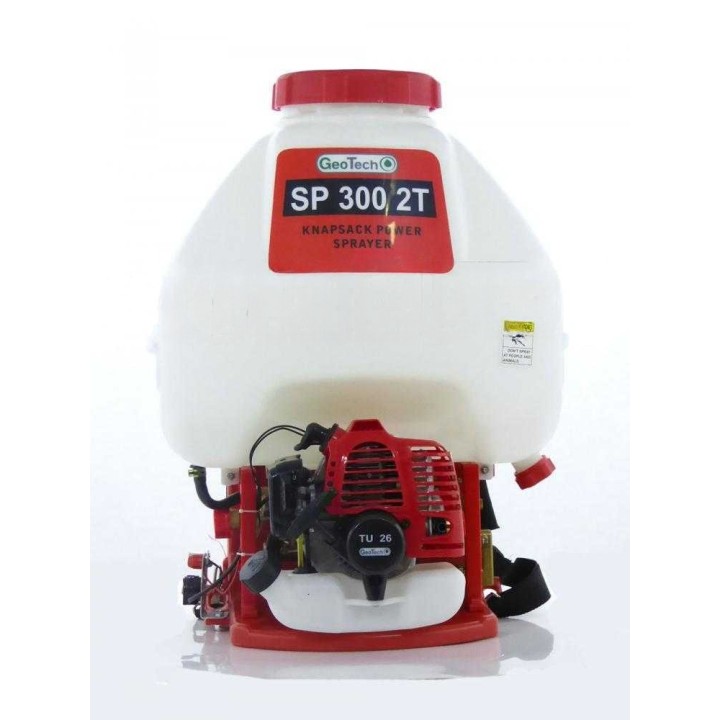 GeoTech SP 300 2T selässä kannettava ruiskupumppu, 25 l, 2-tahtinen