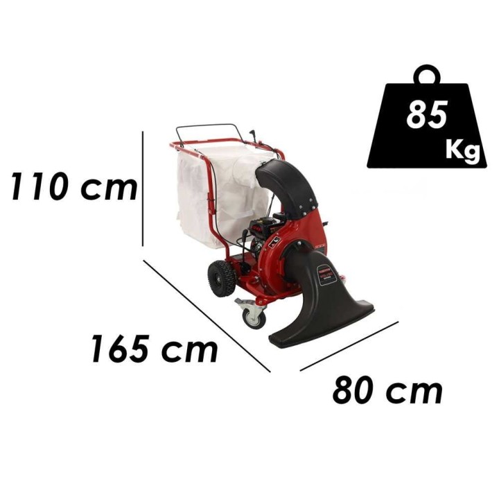 Weibang WBLV506C vetävä lehtienimuri, Loncin G200F, 196 cm³