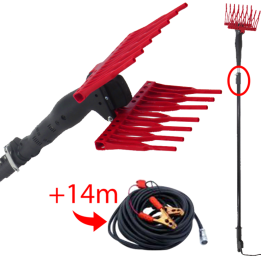 GeoTech Olive Picker 400 EVO oliivinkorjuukone 12 V teleskooppivarsi 190 280 cm