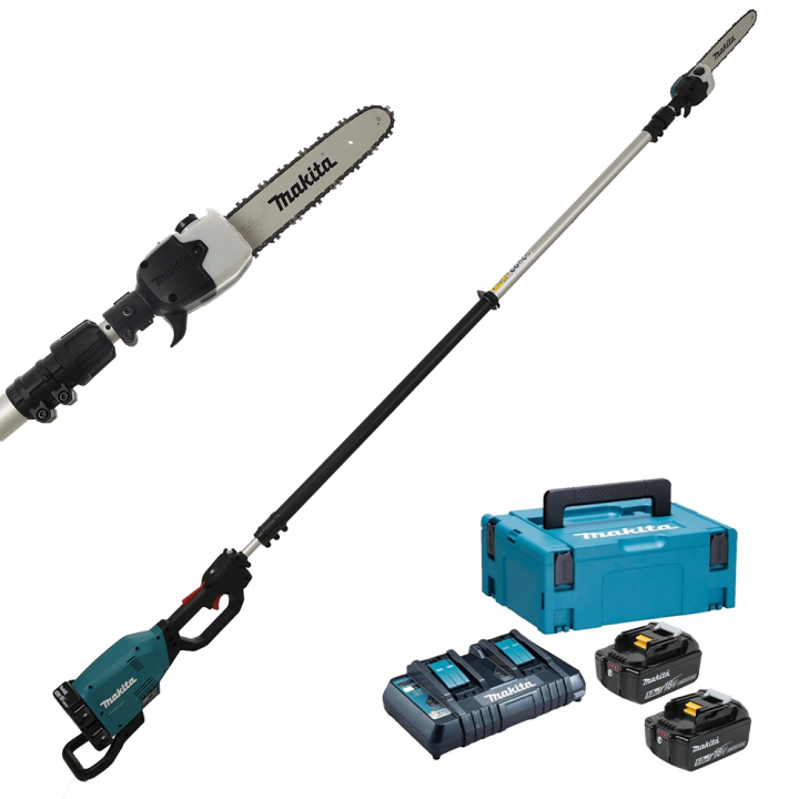 Makita DUA301 akkukäyttöinen oksasaha teleskooppivarrella 36 V 30 cm
