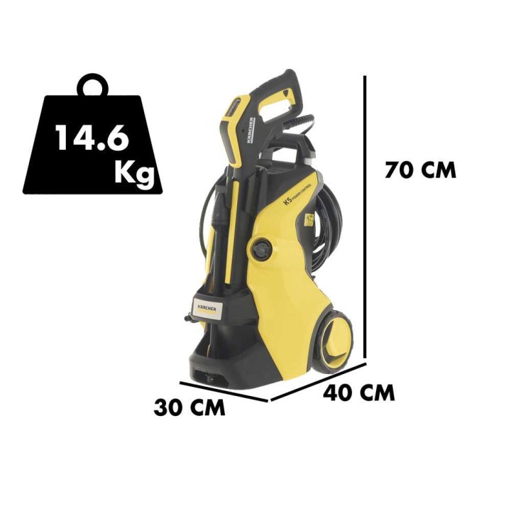 Kärcher K5 Power Control -kylmävesipainepesuri, 145 bar, 500 l/h, 230 V