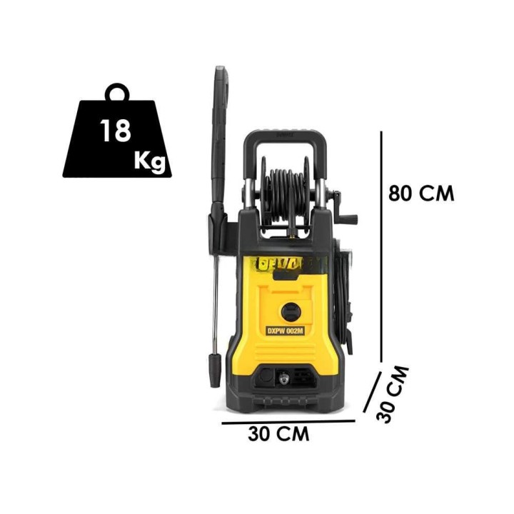 DEWALT DXPW002ME kylmävesipainepesuri, 150 bar, 450 l/h, 2,1 kW