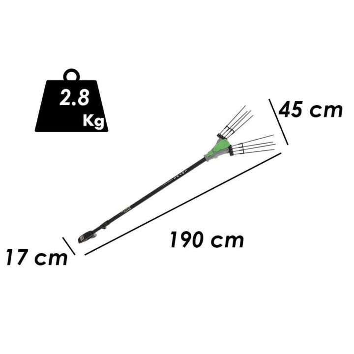 EGO Lotus akkukäyttöinen oliivien poimuri, 56 V, 10 Ah, teleskooppivarsi 190–280 cm