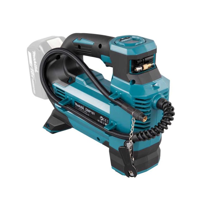 Makita DMP181Z akkukompressori, 18 V, 11,1 bar, akku ja laturi