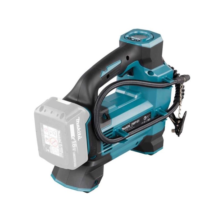 Makita DMP181Z akkukompressori, 18 V, 11,1 bar, akku ja laturi