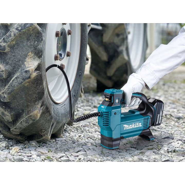 Makita DMP181Z akkukompressori, 18 V, 11,1 bar, akku ja laturi
