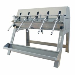Enotecnica Pillan 5B INOX manuaalinen täyttökone 5 suutinta 350 pulloa tunti