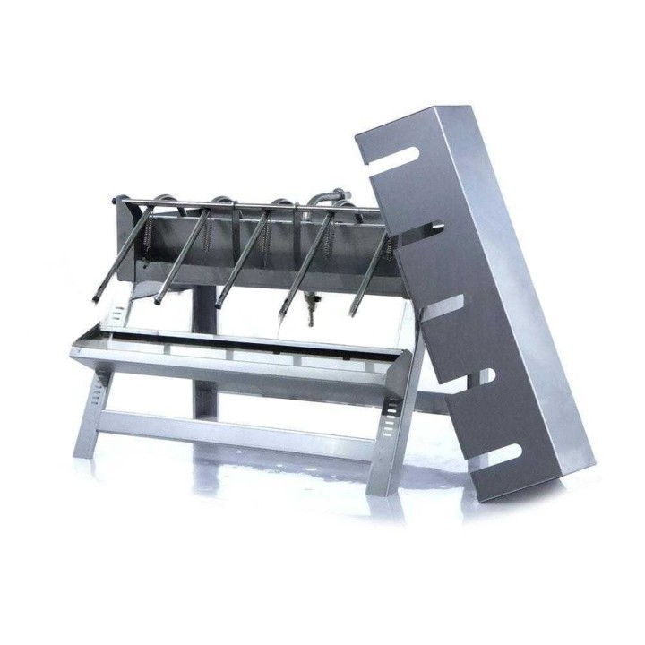 Enotecnica Pillan 5B INOX manuaalinen täyttökone, 5 suutinta, 350 pulloa/tunti