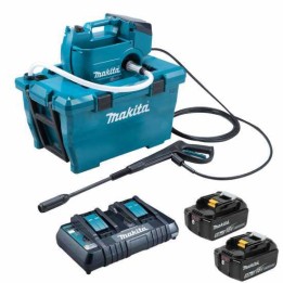 Makita DHW080ZK akkukäyttöinen painepesuri 50 l 80 bar 2 akkua