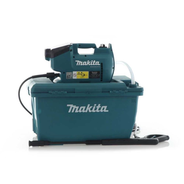 Makita DHW080ZK akkukäyttöinen painepesuri, 50 l, 80 bar, 2 akkua