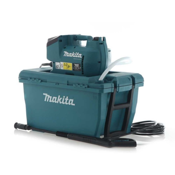 Makita DHW080ZK akkukäyttöinen painepesuri, 50 l, 80 bar, 2 akkua