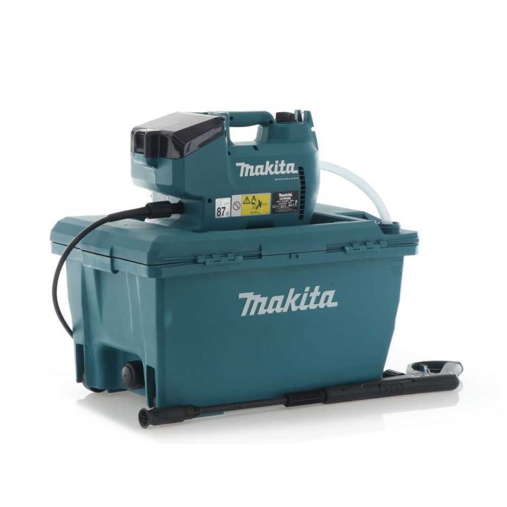 Makita DHW080ZK akkukäyttöinen painepesuri, 50 l, 80 bar, 2 akkua
