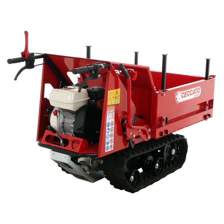 Cingolone telaketjukuljetin, 350 kg, Honda GP160, laajennettava lava