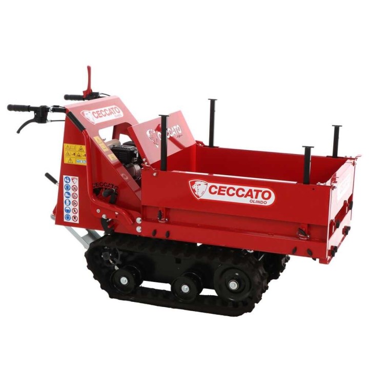 Cingolone telaketjukuljetin, 350 kg, Honda GP160, laajennettava lava