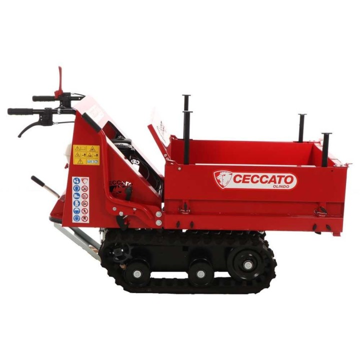 Cingolone telaketjukuljetin, 350 kg, Honda GP160, laajennettava lava