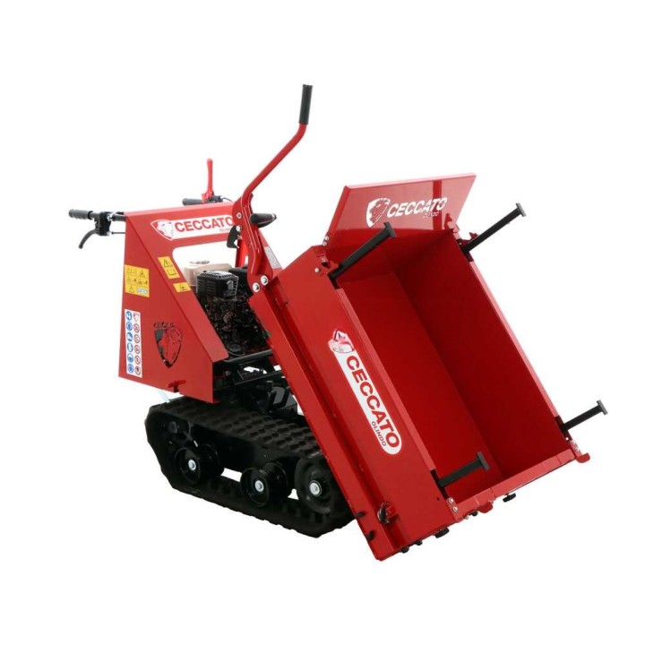 Cingolone telaketjukuljetin, 350 kg, Honda GP160, laajennettava lava