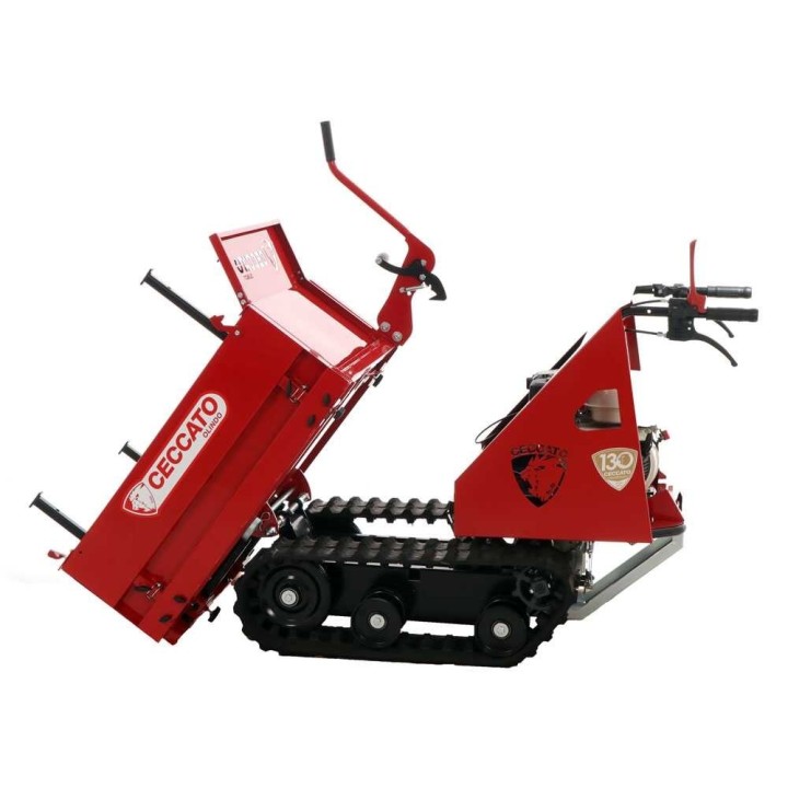Cingolone telaketjukuljetin, 350 kg, Honda GP160, laajennettava lava