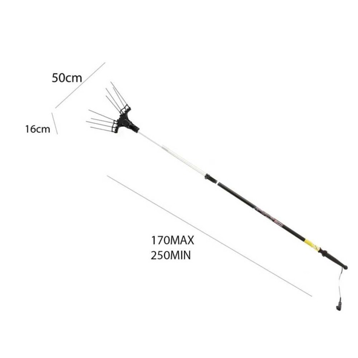 Zanon Karbonium EVO AL 200/K oliivinkerääjä, 12 V, teleskooppivarsi, 500 W