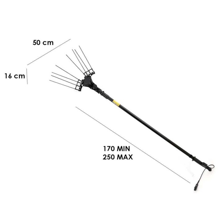 Zanon Karbonium EVO AL 200/K sähköinen oliivinkerääjä, 12 V, 170–250 cm