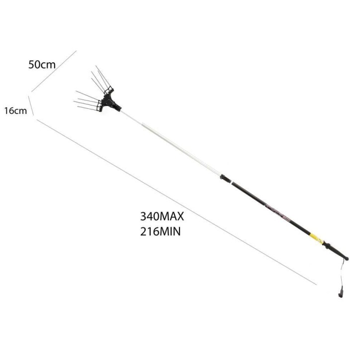 Zanon Karbonium EVO AL 300/K sähköinen oliivinkerääjä, 12 V, teleskooppivarsi 210–340 cm