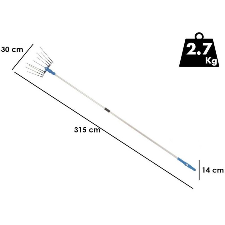 Paterlini OLIVELOX BA 3 sähköinen oliivinpoimuri, 12 V, 225–315 cm