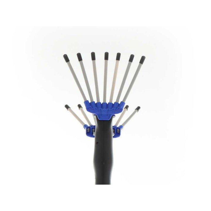 Paterlini V-UP sähköinen oliivinkorjuukampa, 12 V, 80 W, teleskooppivarsi 225–315 cm
