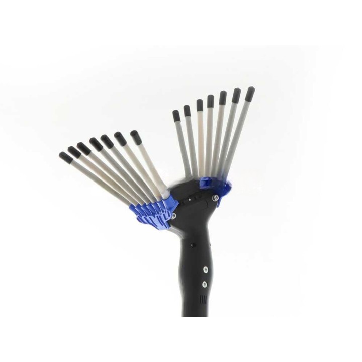 Paterlini V-UP sähköinen oliivinkorjuukampa, 12 V, 80 W, teleskooppivarsi 225–315 cm