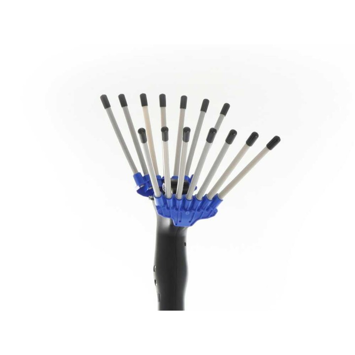 Paterlini V-UP sähköinen oliiviharava, 12 V, 80 W, teleskooppivarsi 225–315 cm