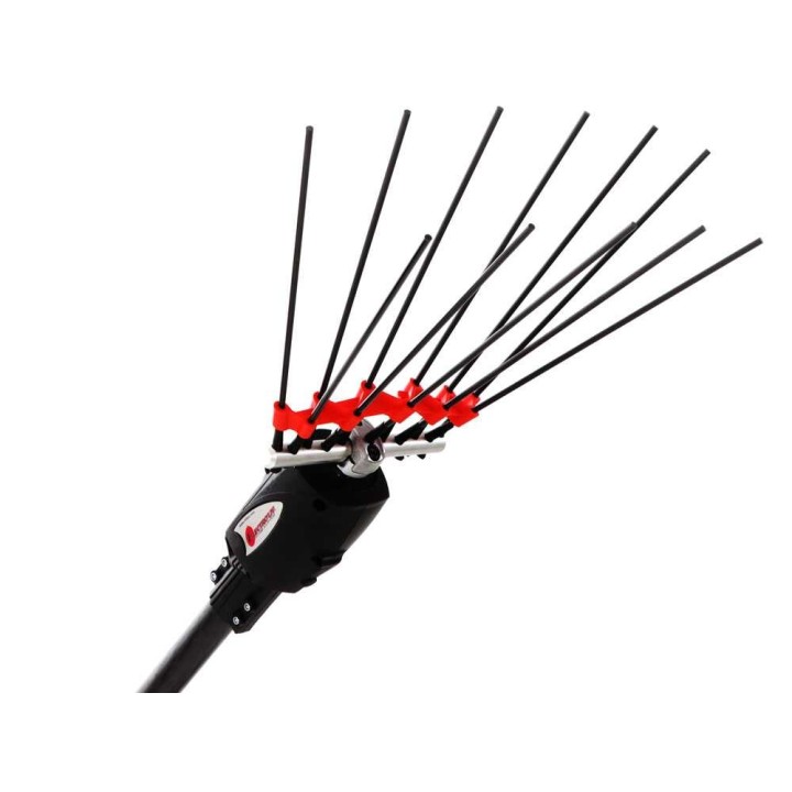 Infaco V5000P3ET oliivinkorjuukampa, teleskooppivarsi 220–280 cm, 720 W, 48 V