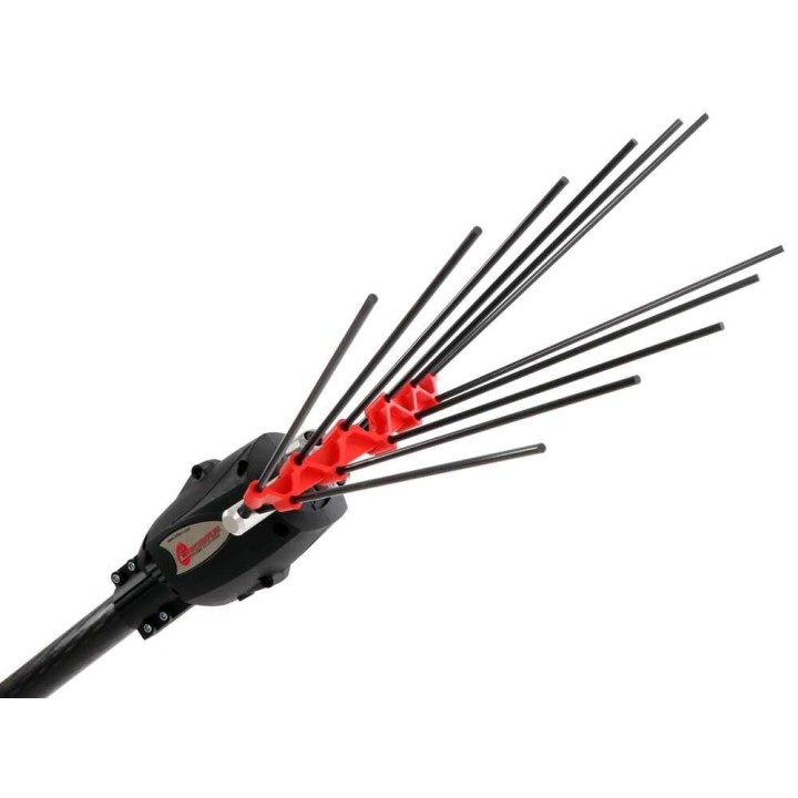 Infaco V5000P3ET oliivinkorjuukampa, teleskooppivarsi 220–280 cm, 720 W, 48 V