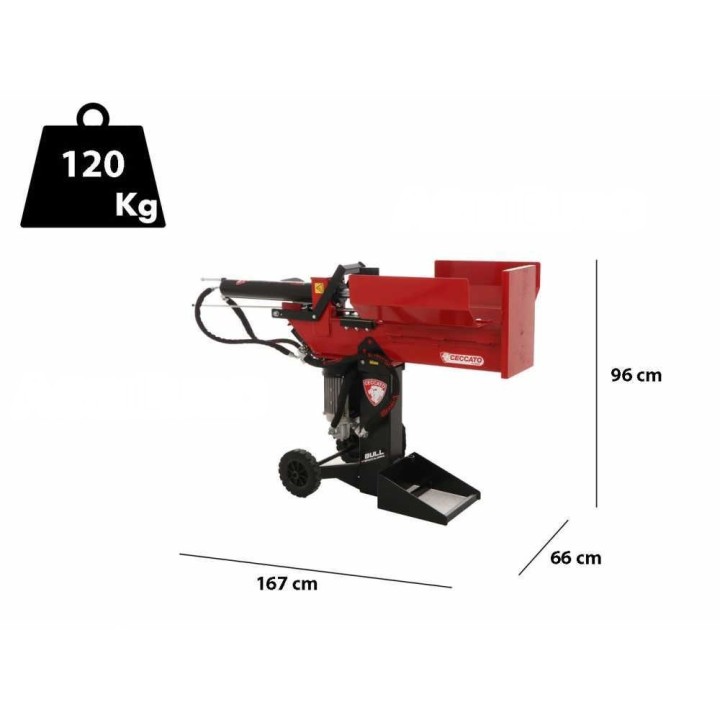 Ceccato Olindo Bull SPLE10POLT - sähköinen halkomakone, 10 t, 400 V