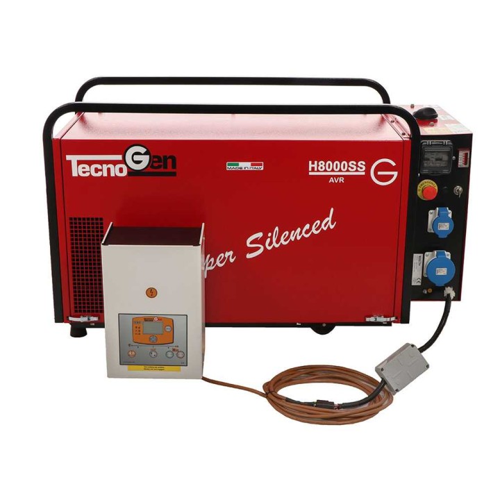 TecnoGen H8000SS/A bensiinikäyttöinen aggregaatti, 5,2 kW, 230 V, ATS