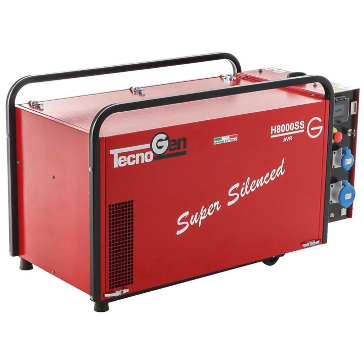 TecnoGen H8000SS/A bensiinikäyttöinen aggregaatti, 5,2 kW, 230 V, ATS