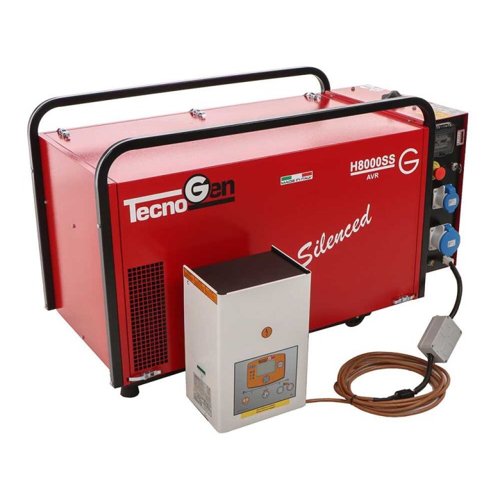 TecnoGen H8000SS/A bensiinikäyttöinen aggregaatti, 5,2 kW, 230 V, ATS