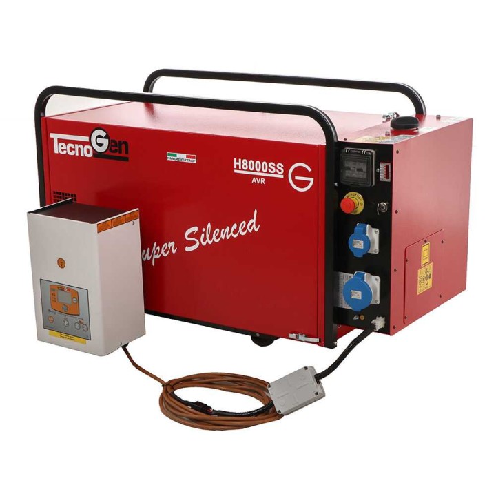 TecnoGen H8000SS/A bensiinikäyttöinen aggregaatti, 5,2 kW, 230 V, ATS