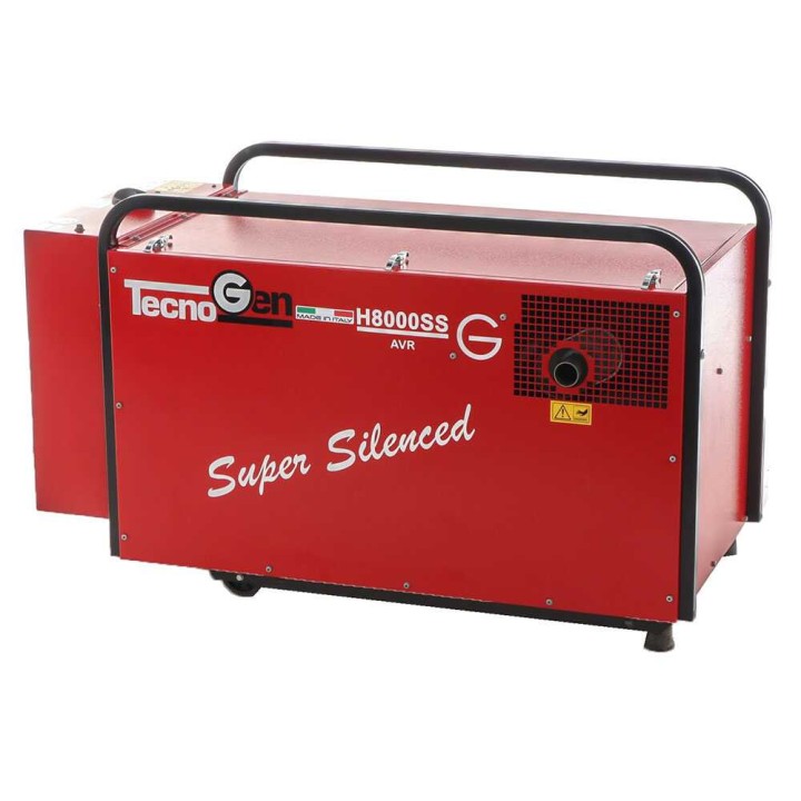 TecnoGen H8000SS/A bensiinikäyttöinen aggregaatti, 5,2 kW, 230 V, ATS