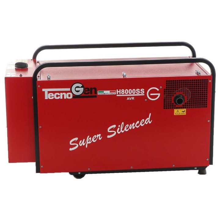 TecnoGen H8000SS/A bensiinikäyttöinen aggregaatti, 5,2 kW, 230 V, ATS