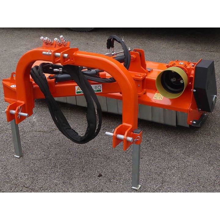 A-MS 140 reunamurskain traktoriin, hydraulinen sivu- ja pystysiirto, 140 cm