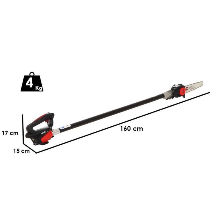 Infaco TR9 akkukäyttöinen oksasaha, 93 cm kiinteä varsi, 48 V, 17 Ah